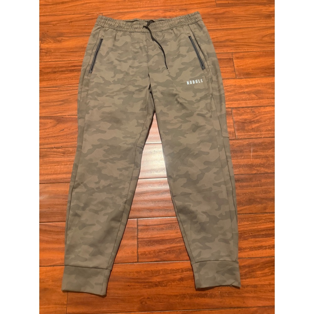 NOBULL Mens Camo Training Joggers Green Camouflage Athletic Pants XL